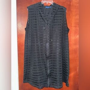 Apt. 9 2X Black Swim Coverup